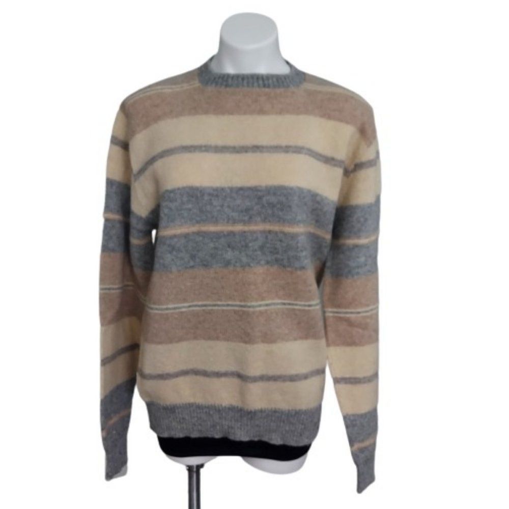 Vintage Jantzen Knit Pullover Striped Sweater, Unisex, L